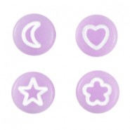 Acryl Perlen Icon mix Lilac purple